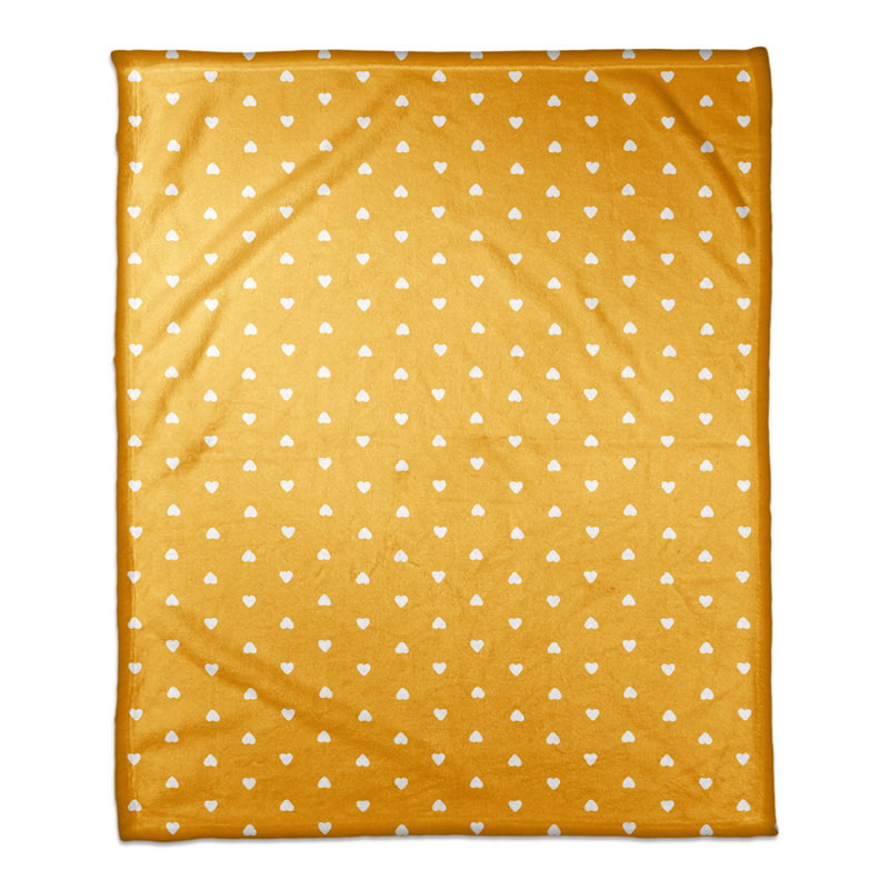  Jeté Tiny Hearts, Jaune
