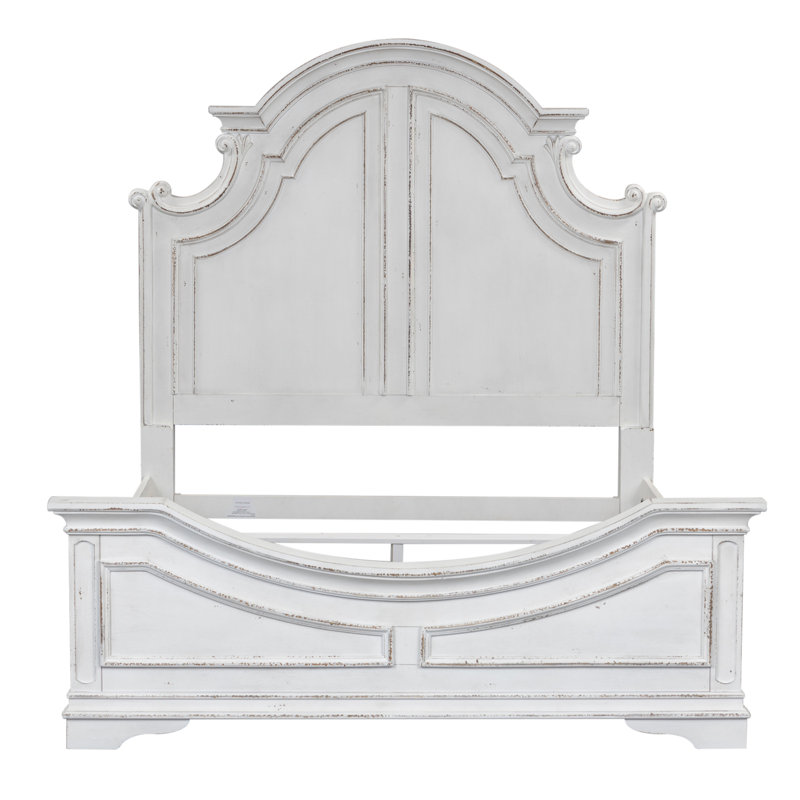 Colchester Panel Bed, Queen, Off White