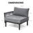 2 Person Outdoor Patio Sectional Sofa Set-124006800