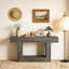 Wooden Farmhouse 2-Tier Sofa Entryway Table-317879458
