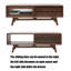 Table basse moderne en noyer noir minimaliste-110989135