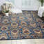 Moroccan Abstract Area Rug in Indigo-837310214