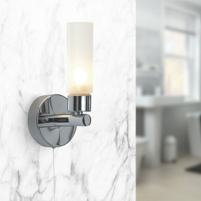Heraclio Chrome Armed Sconce