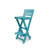 Key West Recycled HDPE Outdoor Folding Bar Stool -1174807595
