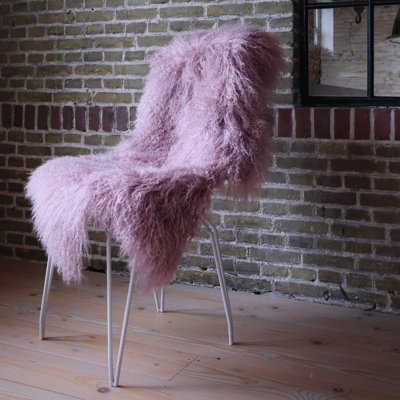 Menlo Solid Colour Sheepskin 55cm X 95cm Area Rug