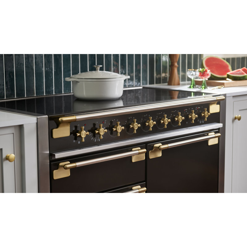 Elise 48" Range, Matte Black;Antique Brass, Induction