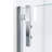  DreamLine Ascend 52 1/2 - 53 1/2 inch W x 72 inch H Frameless Pivot Shower Door in Chrome-66535093-122500137