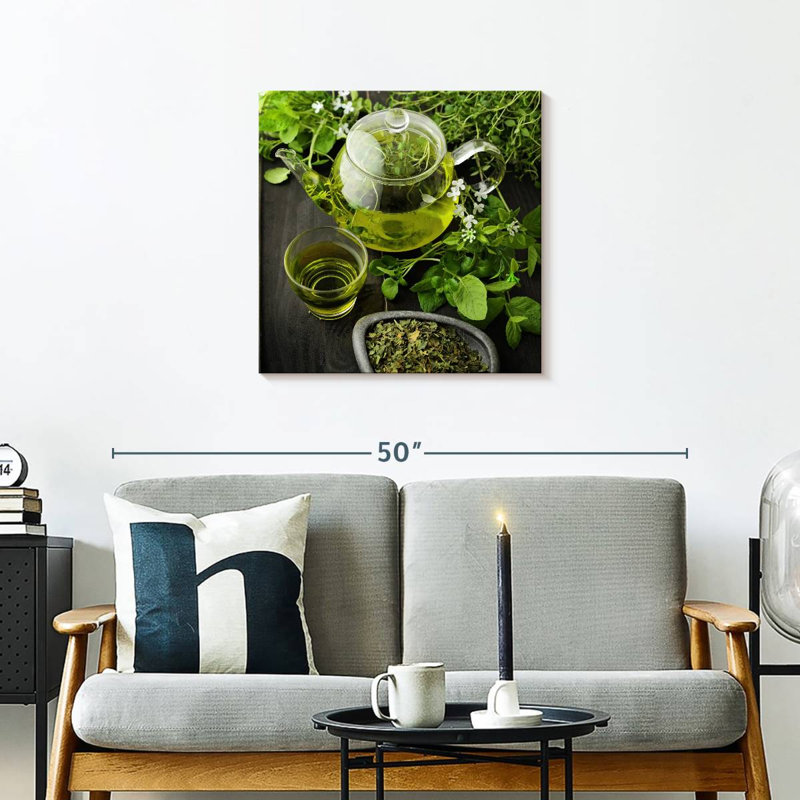 Arney Leafy Green Tea, 24" H x 24" W