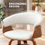 Tabourets pivotants Mid-Century rembourrés en similicuir Devlin-347477721-347477722