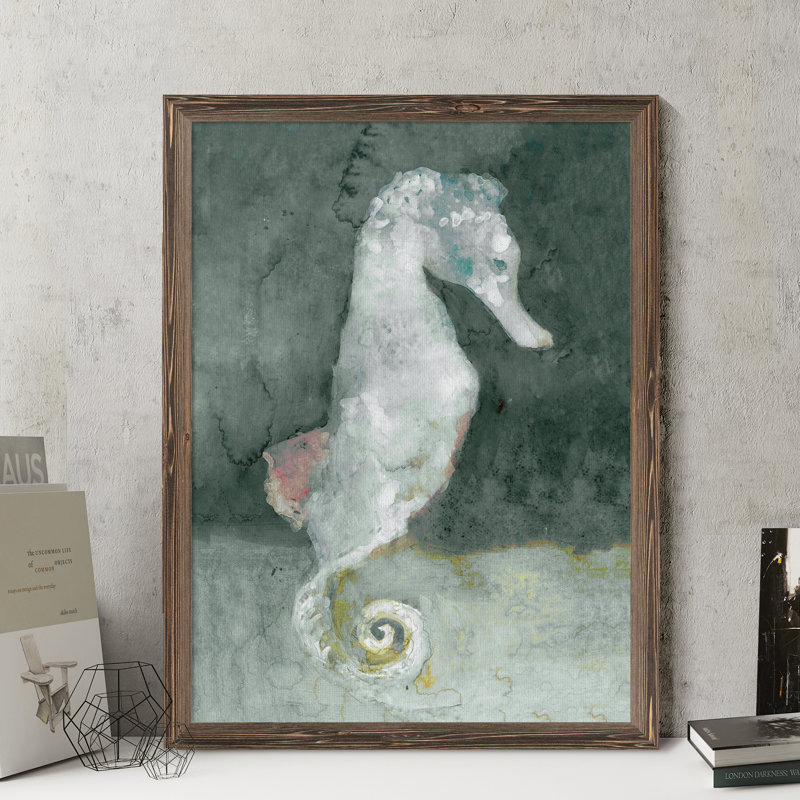 Aquatic ii, reproduction d’art encadrée, Espresso Framed Canvas, H 32 po x l 44 po x P 1,3 po