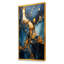 Or et bleu marble mosaïque agate V - reproduction d'art abstrait mural-845793216-812347160