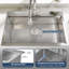 Belfry Kitchen W Single Bowl Stainless Steel Console Kitchen Sink with 1 Faucet Hole-143956153-143956155