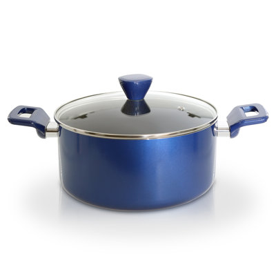 Nutrichef Non-Stick Casserole With Lid - High-Qualified Kitchen Cookware With See-Through Tempered Glass Lids, 5 Quart (Works With Model: NCCWA13)