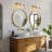 Dimmable Bathroom Vanity Lights With Clear Shade-1880891553