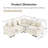 Oversized Cloud Modular Sectional, Corduroy Deep Seat With 10 Pillows-1283679407