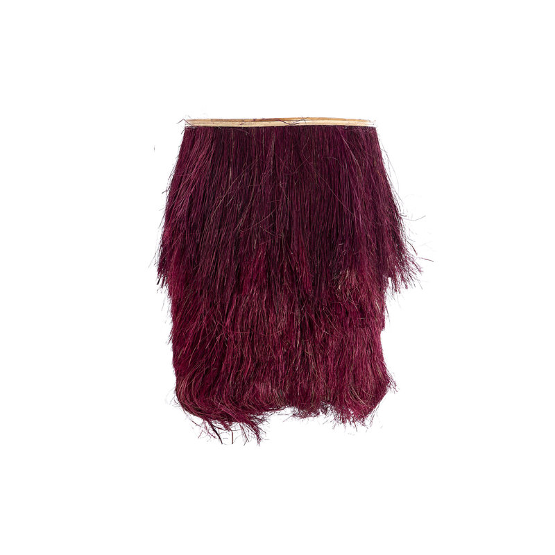 Banana Bark Flush Mounted Sconce, Burgundy