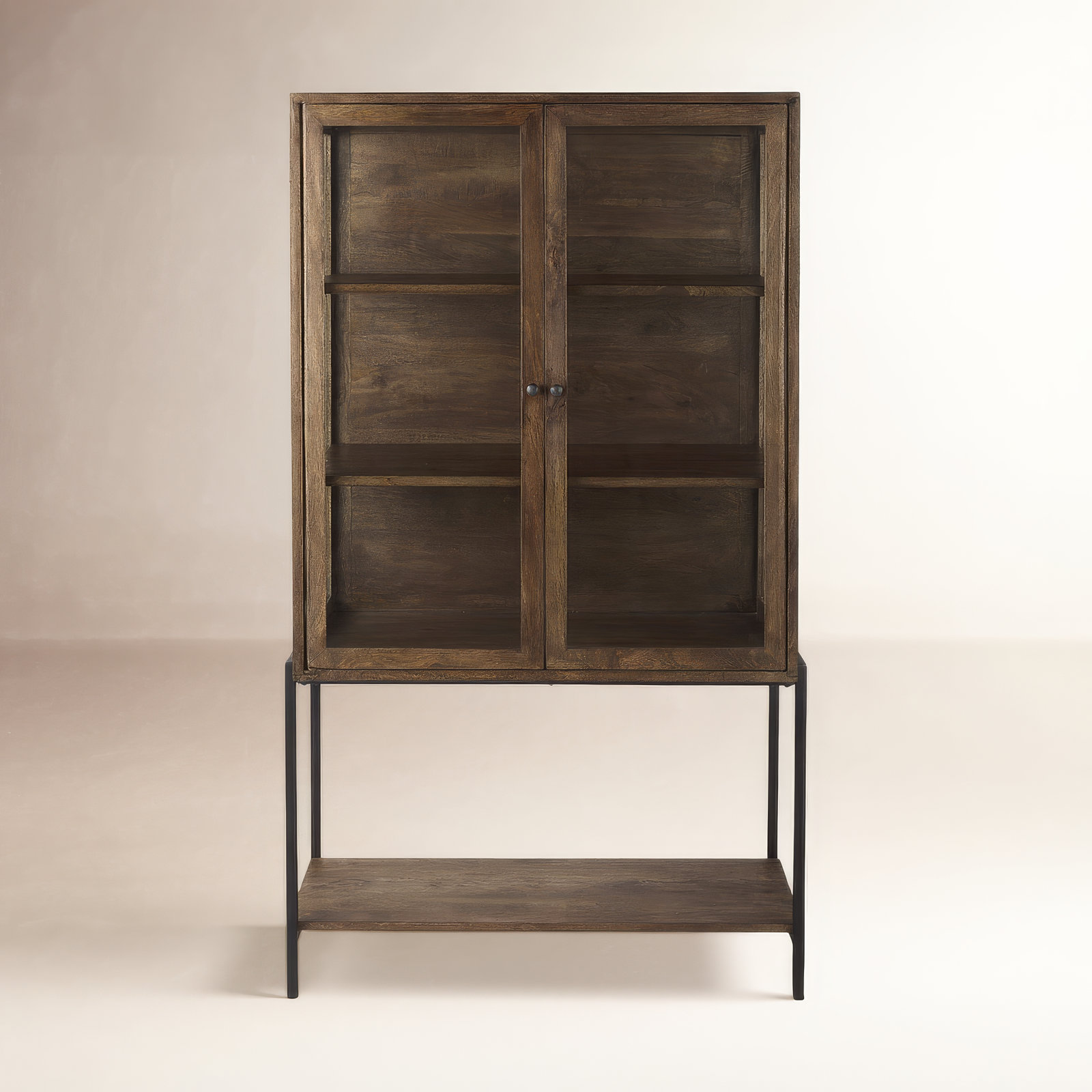 Warner Mango Accent Cabinet, Medium Brown
