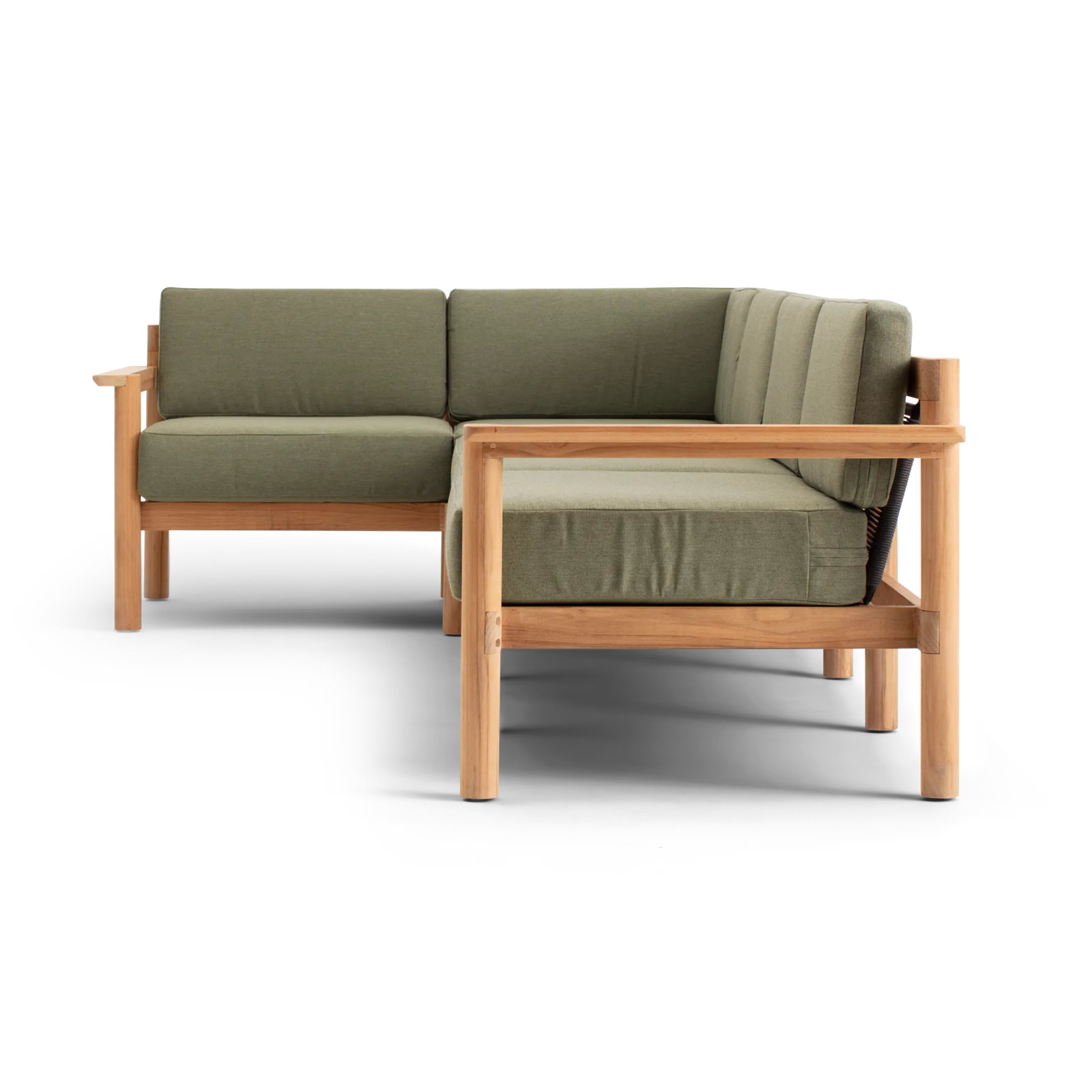 Haven 114" Sunbrella® Patio Sectional, Sunbrella Leaf