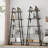 Bookshelf 5 Tier Industrial Wood, Book Shelf, Tall Open Rustic Etagere Bookcase