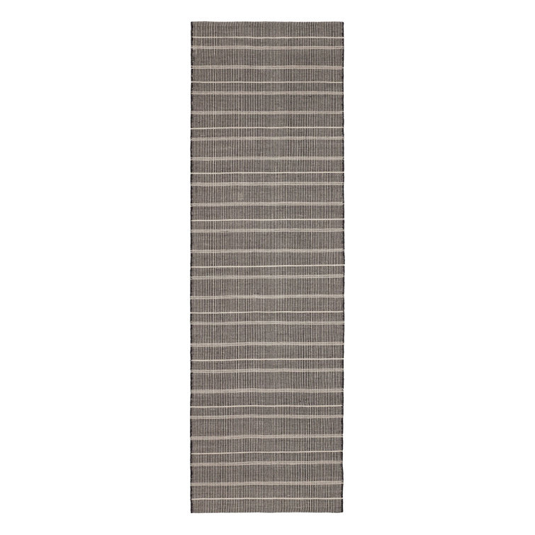 Samson Black Handwoven Indoor/Outdoor Rug