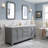 Bernardo Queen 72" Sink Carrara Quartz Countertop Bath Vanity with Faucet-83252362-83252361-148831789