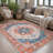 Machine Washable Faux-Wool Vintage Floral Indoor Area Rug-1328759840-1310997713