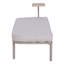 Steel / Rattan Garden Daybed Porto - 142 X 128cm, Grey