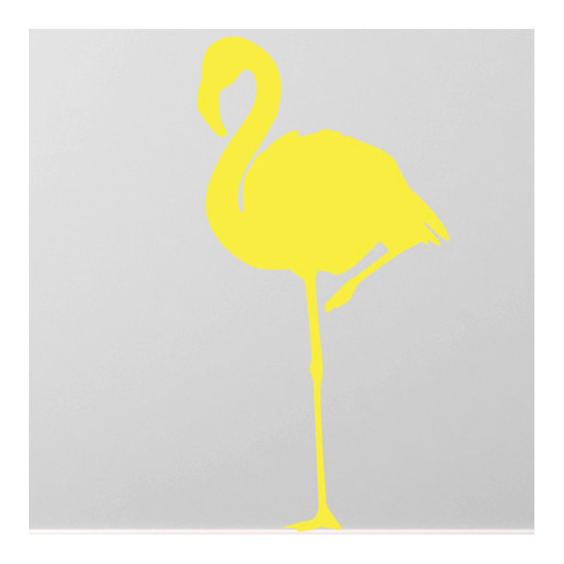 Animals Wall Decal, Bright Yellow, Large
