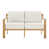 Coussin beige / Cadre en bois naturel est en rupture de stock