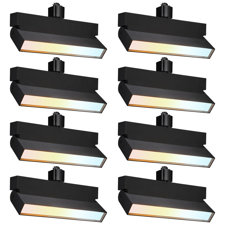 24W Dimmable Track Lighting Heads, Ceiling Spotlight H Type Track Head, Black