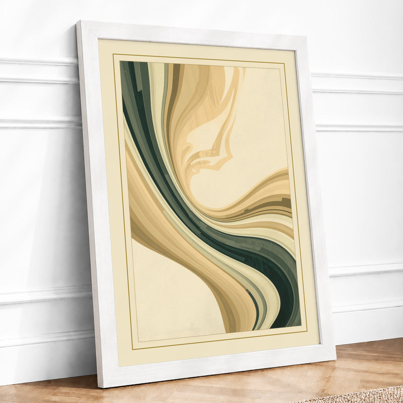 Flowing Abstractions Minimalist - Print, A4 - 29.7 x 21.0 cm, White