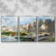Western Cliff II - 3 pièces, reproduction encadrée sur toile-1864300070-1864300064