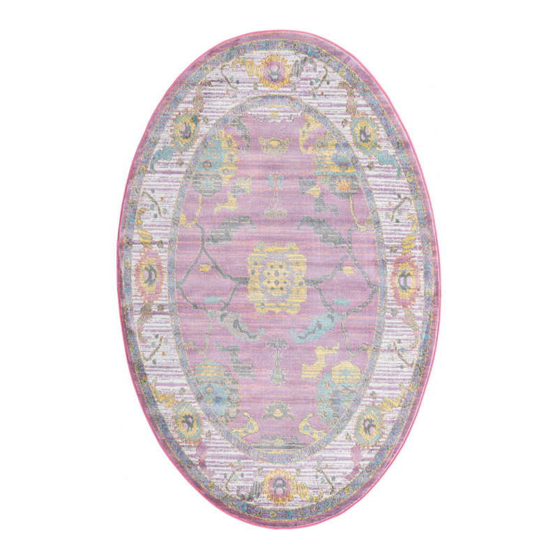 Haefner Oriental Indoor Rug, Oval 5'5" x 8'