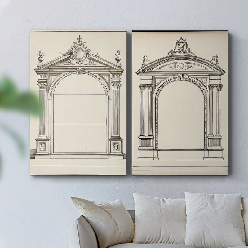ABSTRACT Series DLXIX - Toile tendue avec châssis de qualité supérieure - Prêt à être accroché, H 18 po x l 24 po