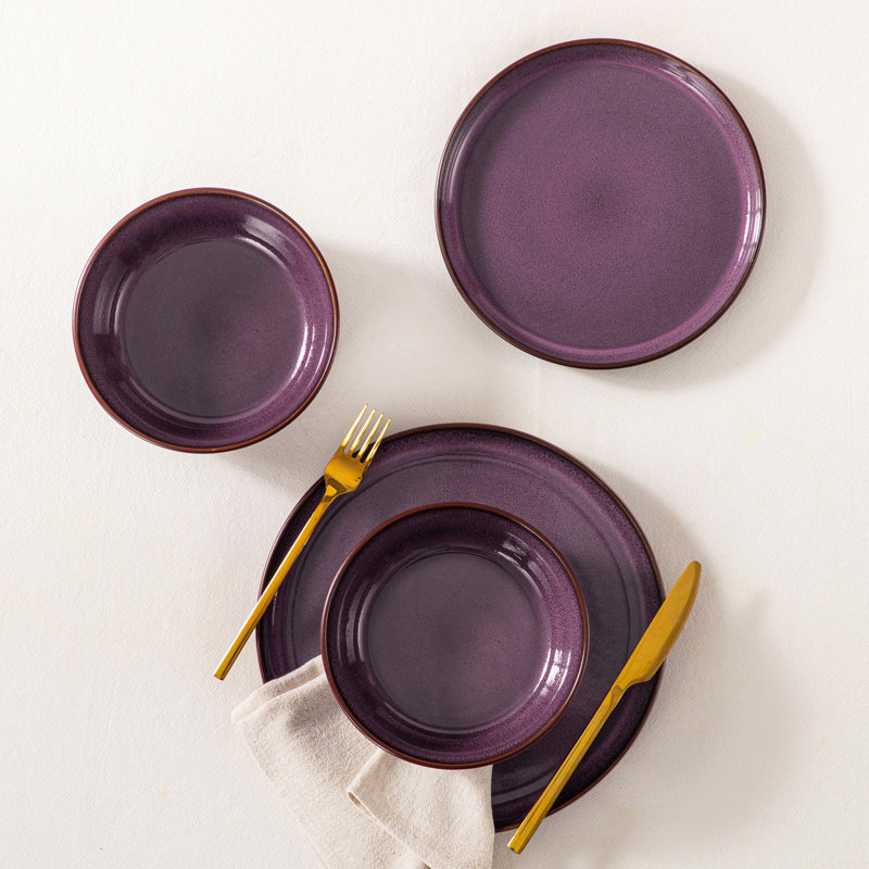 Dinnerware - Service for 4, Purple