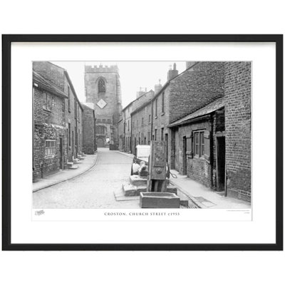 Croston, Church Street C1955 - Single Picture Frame Print