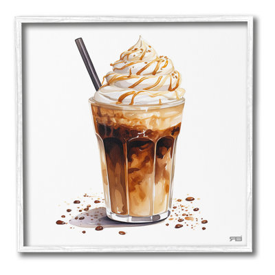 Coffee Dessert Drink Framed Giclee Art by RB