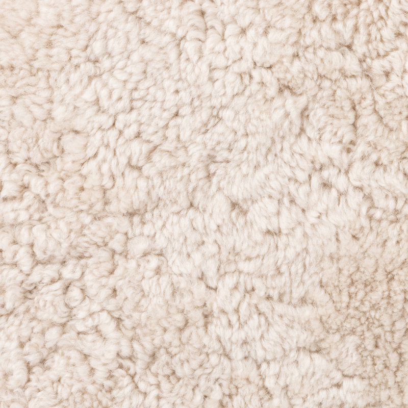 Wells Saldino Stool-Beige Shearling, Counter Stool (26" Seat Height), Soft Beige, Natural