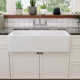 Grove 36" L X 18" W Fireclay Rectangular Single Bowl Farmhouse Kitchen Sink with Grid and Strainer