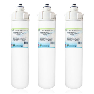 Swift Green Filters SGF-96-40 VOC-Chlora-S-B Compatible Commercial Water Filter for EV9613-21, EV9613-26, EV9613-21, EV9613-01, Made in USA-3 Pack