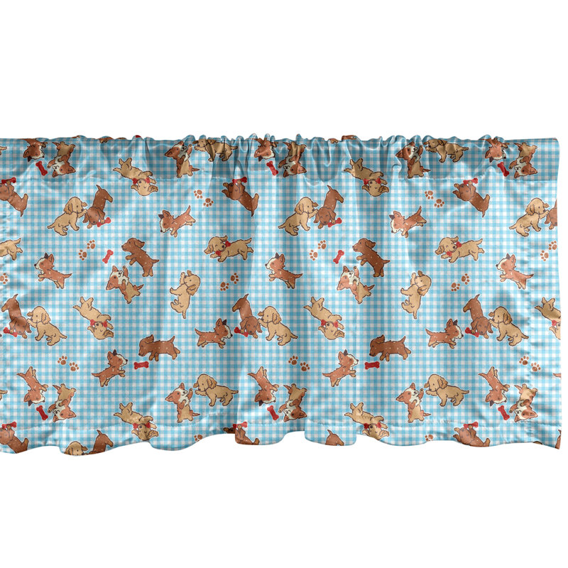 Ensemble de 2 cantonnières Ambesonne Paisley, L 54 po x L 12 po