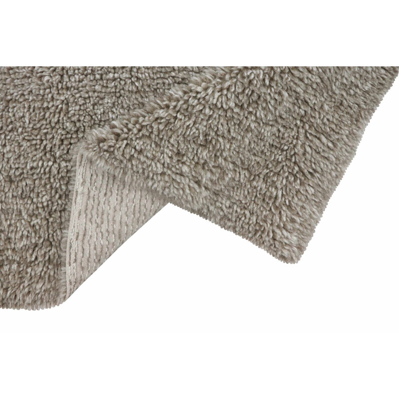 Sheep Of The World Hand Tufted Wool Area Rug in Sheep Brown, Rectangle 5'7" x 7'10"