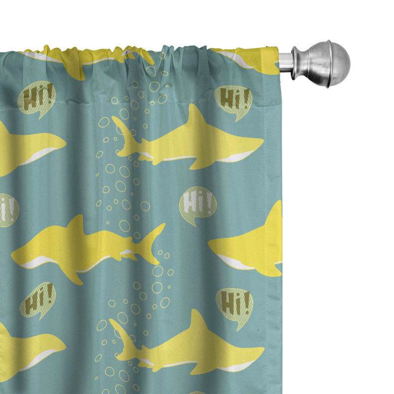 Semi-Sheer Rod Pocket Curtain Panels, 28" x 63"