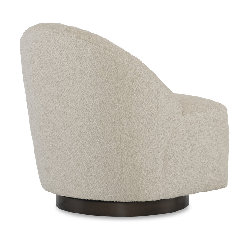 Remi Swivel Slipper Chair, Loopy Parchment