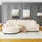 Upholstered Sectional Sofa, L-Shaped Modular Couch-1933199320
