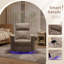 Fauteuil inclinable électrique berçant, fauteuil inclinable avec coussins réglables, accoudoirs ronds et port USB-131021893