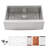 Farmhouse Apron Workstation Kitchen Sink 16 Gauge Stainless Steel Single Bowl Kitchen Sink-125018888-125018889