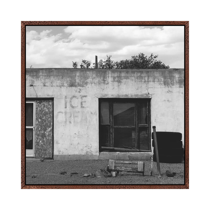 New Mexico Ice Cream II by Bethany Young - Print on Canvas, 66.04cm H x 66.04cm W x 3.81cm D, Classic Brown Wood Framed