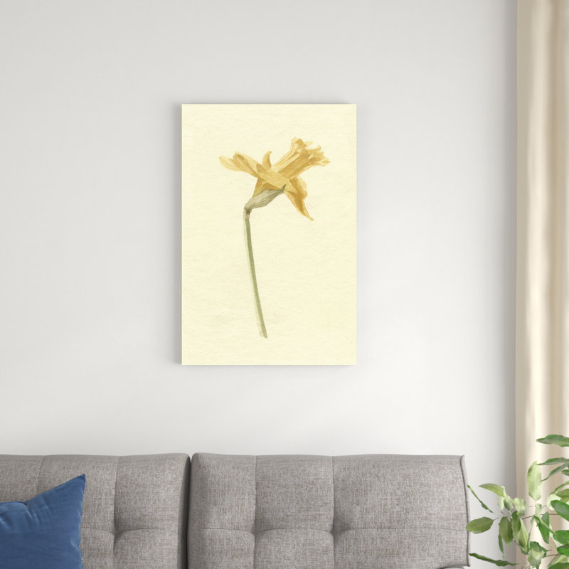 Jonquille rétro II, H 48 po x l 32 po x P 1,25 po