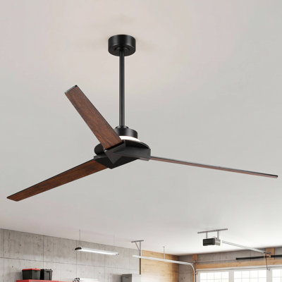 70" Modern LED Large Propeller Ceiling Fan With Light And Remote Control, Double-Sided Blades, 8-Speed Reversible DC Motor